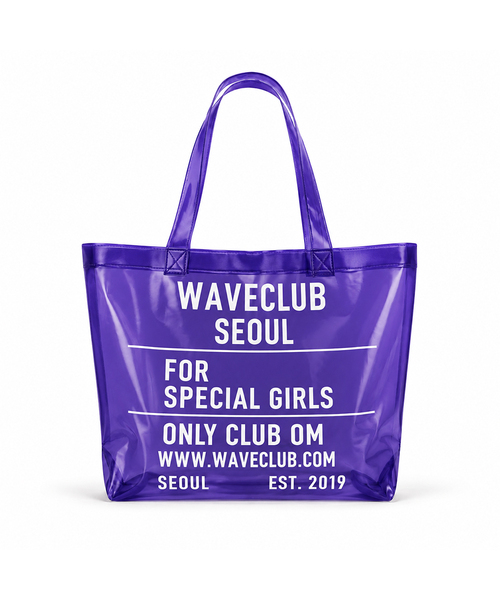 WAVEGIRL(ウェーブガール)の「W jelly bag (4color)(エコバッグ/サブバッグ・レディース・クリア/イエロー/PINK/パープル・FREE)」の2枚目の写真