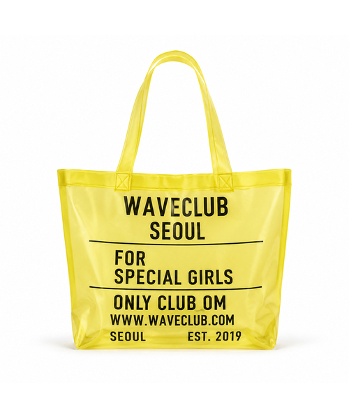 WAVEGIRL(ウェーブガール)の「W jelly bag (4color)(エコバッグ/サブバッグ・レディース・クリア/イエロー/PINK/パープル・FREE)」の3枚目の写真