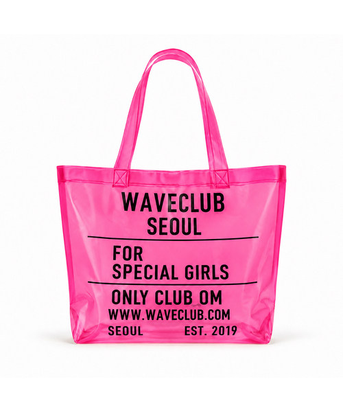 WAVEGIRL(ウェーブガール)の「W jelly bag (4color)(エコバッグ/サブバッグ・レディース・クリア/イエロー/PINK/パープル・FREE)」の4枚目の写真
