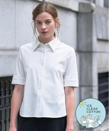 【接触冷感/抗菌防臭/消臭】ICE CLEAR COTTON ハーフスリーブシャツ
