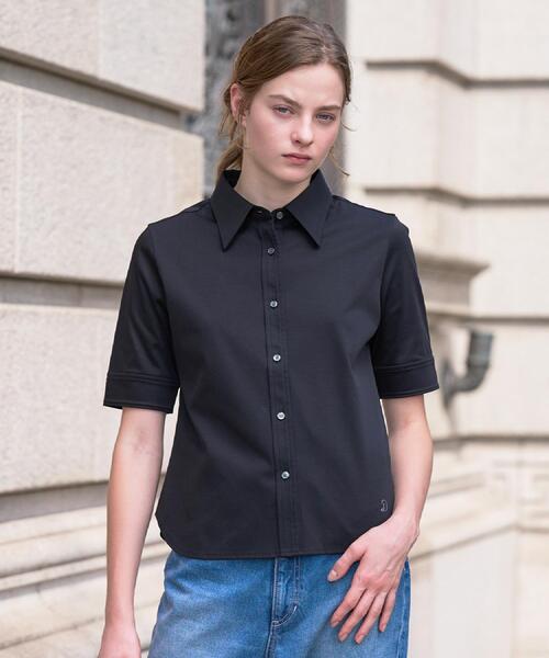 DRESSTERIOR(ドレステリア)の「【接触冷感/抗菌防臭/消臭】ICE CLEAR COTTON ハーフスリーブシャツ(Tシャツ/カットソー・レディース・ブラック/ホワイト/ブラウン系その他・36/38)」の10枚目の写真
