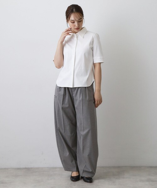 DRESSTERIOR(ドレステリア)の「【接触冷感/抗菌防臭/消臭】ICE CLEAR COTTON ハーフスリーブシャツ(Tシャツ/カットソー・レディース・ブラック/ホワイト/ブラウン系その他・36/38)」の22枚目の写真