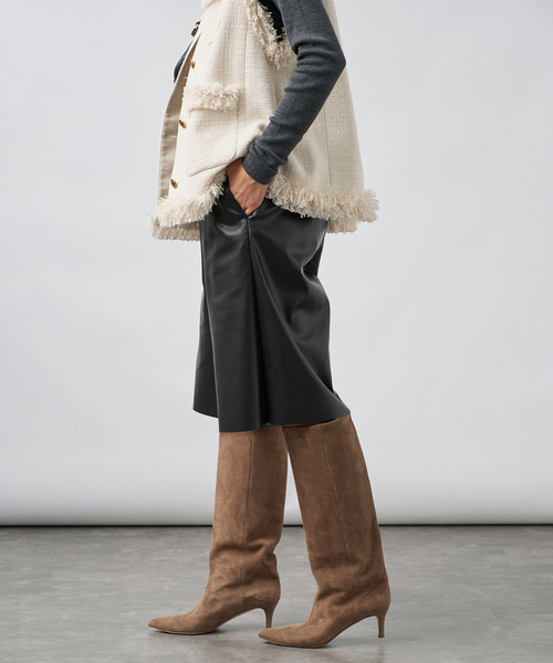 VERMEIL par iena(ヴェルメイユパーイエナ)の「Faux Leather イージーショーツ(その他パンツ・レディース・ブラウン/ブラック・36/38)」の7枚目の写真