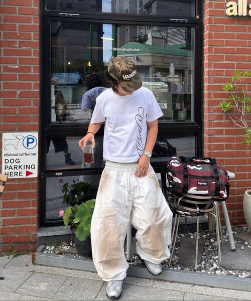 NIGHTWORKDEPT(ナイトワークデプト)の「Dust Nylon Wide Pants_White(その他パンツ・レディース・その他・SMALL/MEDIUM)」の5枚目の写真