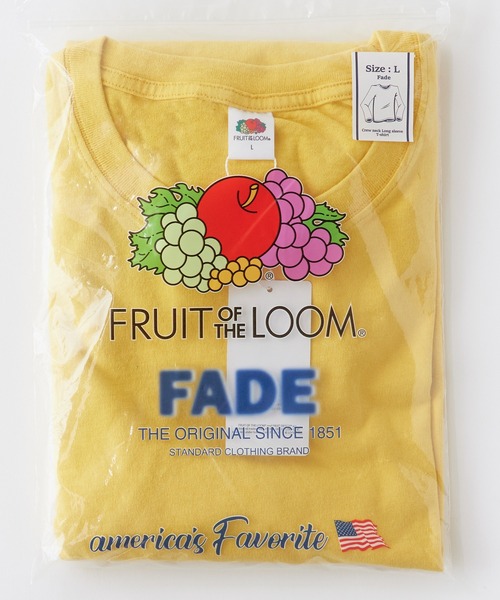 FRUIT OF THE LOOM(フルーツオブザルーム)の「FRUIT OF THE LOOM /フルーツオブザルーム フェードロングスリーブパックTシャツ メンズ レディース 2026年秋冬 秋服(Tシャツ/カットソー・メンズ・ブラック/モスグリーン/ネイビー/イエロー・S/M/L/XL)」の4枚目の写真