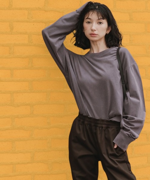 FRUIT OF THE LOOM(フルーツオブザルーム)の「FRUIT OF THE LOOM /フルーツオブザルーム フェードロングスリーブパックTシャツ メンズ レディース 2026年秋冬 秋服(Tシャツ/カットソー・メンズ・ブラック/モスグリーン/ネイビー/イエロー・S/M/L/XL)」の1枚目の写真