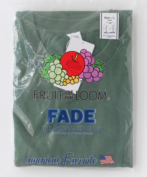 FRUIT OF THE LOOM(フルーツオブザルーム)の「FRUIT OF THE LOOM /フルーツオブザルーム フェードロングスリーブパックTシャツ メンズ レディース 2026年秋冬 秋服(Tシャツ/カットソー・メンズ・ブラック/モスグリーン/ネイビー/イエロー・S/M/L/XL)」の6枚目の写真