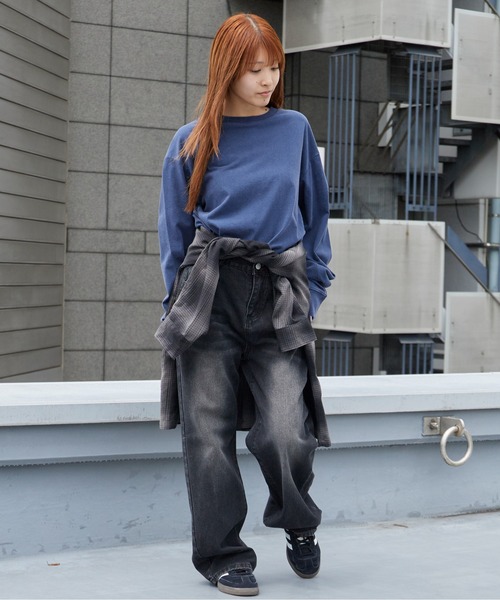 FRUIT OF THE LOOM(フルーツオブザルーム)の「FRUIT OF THE LOOM /フルーツオブザルーム フェードロングスリーブパックTシャツ メンズ レディース 2026年秋冬 秋服(Tシャツ/カットソー・メンズ・ブラック/モスグリーン/ネイビー/イエロー・S/M/L/XL)」の8枚目の写真