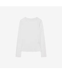 [ON][W] リブ ラウンドネック デイリー長袖Tシャツ - 5カラー