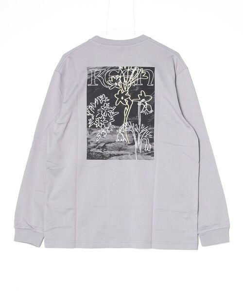 KEEN(キーン)の「OC/RP ALPINE PLANTS LS TEE / OC/RP アルパイン プランツ エルエス ティー(Tシャツ/カットソー・レディース・ライトグレー・M/L/XL/S)」の2枚目の写真