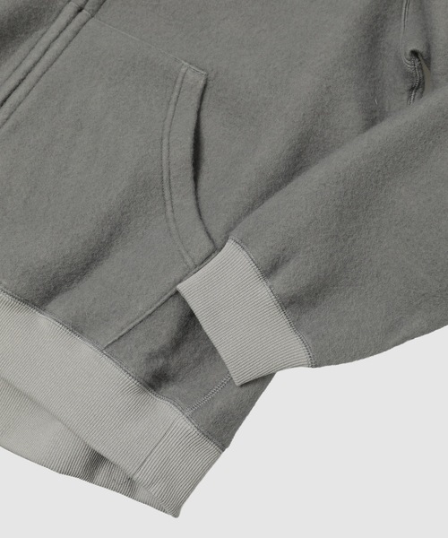 WhoWhat(フーワット)の「WOOLxCOTTON HOODIE(パーカー・メンズ・グレー・M/S)」の4枚目の写真