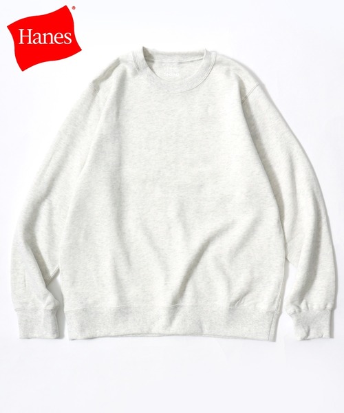 HANES(ヘインズ)の「Hanes/へインズ SWEATS SHIRO/シロ 白 ホワイト KURO/クロ 黒 ブラック MOKU/モク 杢 グレー 裏毛 無地 クルーネック スウェット トレーナー/レディース メンズ(スウェット・メンズ・グレー/ホワイト/ブラック・M/L/XL)」の1枚目の写真