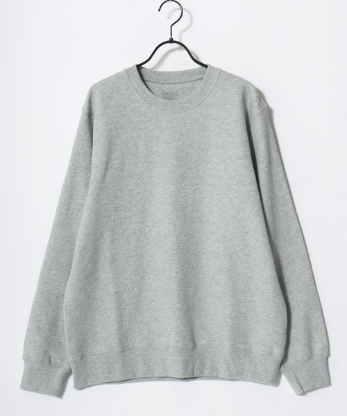 HANES(ヘインズ)の「Hanes/へインズ SWEATS SHIRO/シロ 白 ホワイト KURO/クロ 黒 ブラック MOKU/モク 杢 グレー 裏毛 無地 クルーネック スウェット トレーナー/レディース メンズ(スウェット・メンズ・グレー/ホワイト/ブラック・M/L/XL)」の17枚目の写真