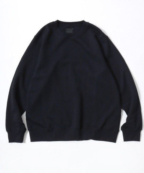 HANES(ヘインズ)の「Hanes/へインズ SWEATS SHIRO/シロ 白 ホワイト KURO/クロ 黒 ブラック MOKU/モク 杢 グレー 裏毛 無地 クルーネック スウェット トレーナー/レディース メンズ(スウェット・メンズ・グレー/ホワイト/ブラック・M/L/XL)」の5枚目の写真