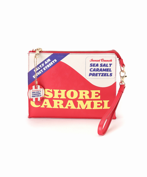SKIN(スキン)の「【SKIN/スキン】CARAMEL POUCH(クラッチバッグ・レディース・レッド・FREE)」の5枚目の写真