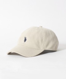 U.S. POLO ASSN.（ユーエスポロアッスン）の「U.S. POLO ASSN./ユーエスポロアッスン コーデュロイ ピーチ加工 ワンポイント刺繍 キャップ 帽子 レディース メンズ（キャップ）」