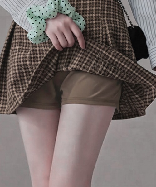 core core（コアコア）の「ブラウン千鳥柄スカパン（スカート・レディース・ブラウン・L/M）」の13枚目の写真