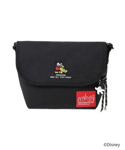 Manhattan Portage(マンハッタンポーテージ)の「NYLON MESSENGER BAG JR (SM) BACK POCKET W/ DIVIDER MAGNET / MICKEY / 26(メッセンジャーバッグ・レディース・ブラック・SMALL)」の4枚目の写真