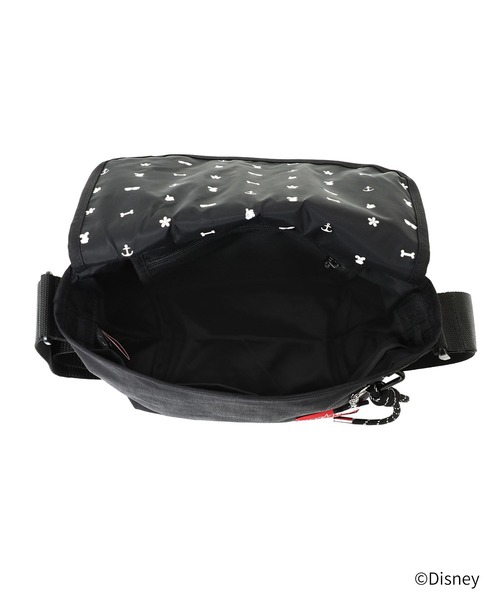 Manhattan Portage(マンハッタンポーテージ)の「NYLON MESSENGER BAG JR (SM) BACK POCKET W/ DIVIDER MAGNET / MICKEY / 26(メッセンジャーバッグ・レディース・ブラック・SMALL)」の8枚目の写真