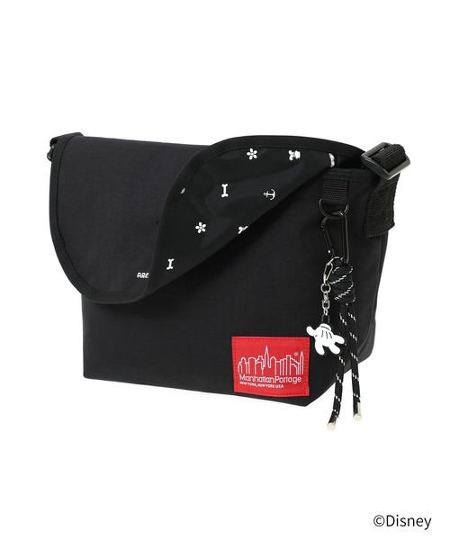 Manhattan Portage(マンハッタンポーテージ)の「NYLON MESSENGER BAG JR (SM) BACK POCKET W/ DIVIDER MAGNET / MICKEY / 26(メッセンジャーバッグ・レディース・ブラック・SMALL)」の12枚目の写真