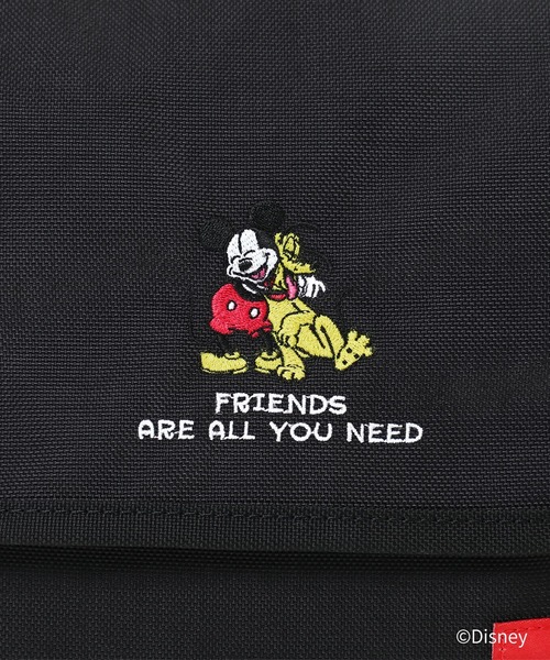 Manhattan Portage(マンハッタンポーテージ)の「NYLON MESSENGER BAG JR (SM) BACK POCKET W/ DIVIDER MAGNET / MICKEY / 26(メッセンジャーバッグ・レディース・ブラック・SMALL)」の14枚目の写真
