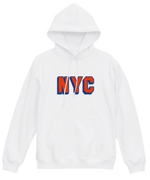 Ol' Basics(オール・ベーシックス) プルパーカー スウェット NYC ロゴ プリント 裏毛 トップス メンズ ユニセックス