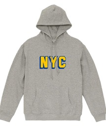 Ol' Basics(オール・ベーシックス) プルパーカー スウェット NYC ロゴ プリント 裏毛 トップス メンズ ユニセックス