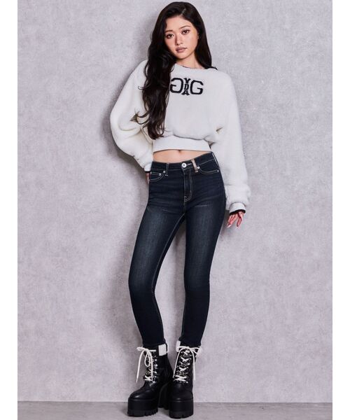 GYDA(ジェイダ)の「chainレースアップボアショートブーツ(ブーツ・レディース・ベージュ/ブラック・LARGE/MEDIUM/SMALL)」の15枚目の写真