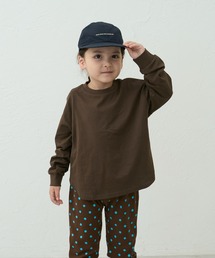 pairmanon（ペアマノン）の「【90-150cm】【吸水速乾・UV・遮熱】綿100% 着回し無地ロンT（Tシャツ/カットソー）」