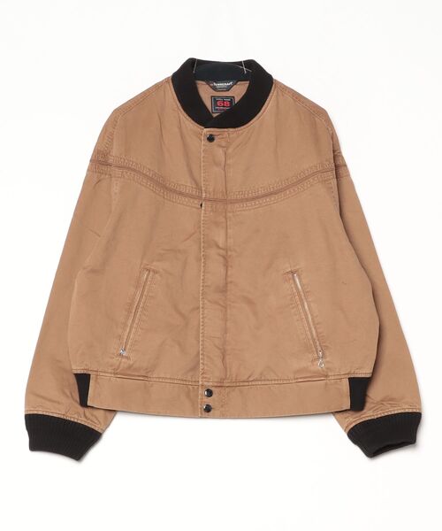 68&brothers（シックスティエイトアンドブラザーズ）の「68&BROTHERS / DERBY STYLED COTTON JACKET（ブルゾン・メンズ・ブラウン/ブラック・LARGE/MEDIUM）」の2枚目の写真