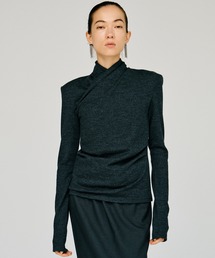 【2026Winter Pre-Order】ウォッシャブルウールカシュクールトップ / Washable Wool Cache-Coeur Top