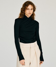 【2026Winter Pre-Order】ウォッシャブルウールカシュクールトップ / Washable Wool Cache-Coeur Top