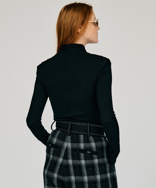 PRANK PROJECT（プランクプロジェクト）の「【2026Winter Pre-Order】ウォッシャブルウールカシュクールトップ / Washable Wool Cache-Coeur Top（その他トップス・レディース・ブラック/チャコールグレー/ホワイト・FREE）」の12枚目の写真