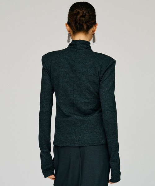 PRANK PROJECT（プランクプロジェクト）の「【2026Winter Pre-Order】ウォッシャブルウールカシュクールトップ / Washable Wool Cache-Coeur Top（その他トップス・レディース・ブラック/チャコールグレー/ホワイト・FREE）」の15枚目の写真