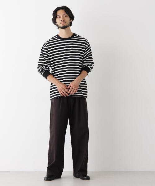 NANO universe(ナノユニバース)の「コーマコットン先染めボーダーTシャツ 長袖(Tシャツ/カットソー・メンズ・その他2/その他1/その他3・L/S/M)」の15枚目の写真