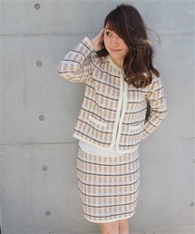 LIMITLESS LUXURY | 《予約》ツィードMIXニットカーディガン◆(カーディガン/ボレロ)