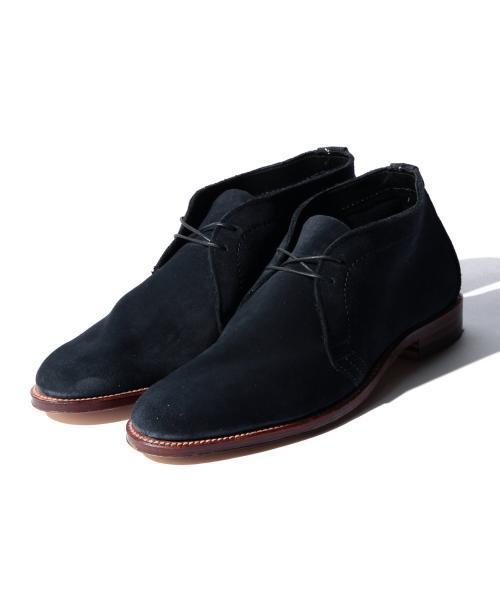 ALDEN（オールデン）の「ALDEN / 別注 SUEDE CHUKKA BOOTS (アンライニング仕様)（ブーツ・メンズ・ネイビー/ダークブラウン・7inch/6.5inch/8inch/7.5inch/8.5inch）」の2枚目の写真