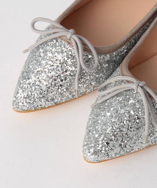 Another Edition（アナザーエディション）の「ポインテッドバレエシューズ/AEBFC ﾎﾟｲﾝﾃｯﾄﾞ ﾊﾞﾚｴ●（バレエシューズ・レディース・シルバー・SMALL/MEDIUM/LARGE）」の6枚目の写真