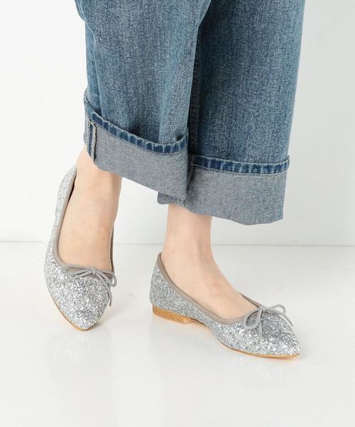 Another Edition（アナザーエディション）の「ポインテッドバレエシューズ/AEBFC ﾎﾟｲﾝﾃｯﾄﾞ ﾊﾞﾚｴ●（バレエシューズ・レディース・シルバー・SMALL/MEDIUM/LARGE）」の8枚目の写真