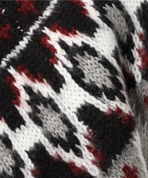 Heather（ヘザー）の「ノルディックガラ＊ニットプルオーバー（ニット/セーター・レディース・アイボリー/ダークブラウン/ネイビー・FREE）」の11枚目の写真