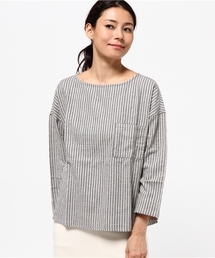 CUBE SUGAR | ヘリンボン先染め起毛プルオーバーブラウス(シャツ/ブラウス)