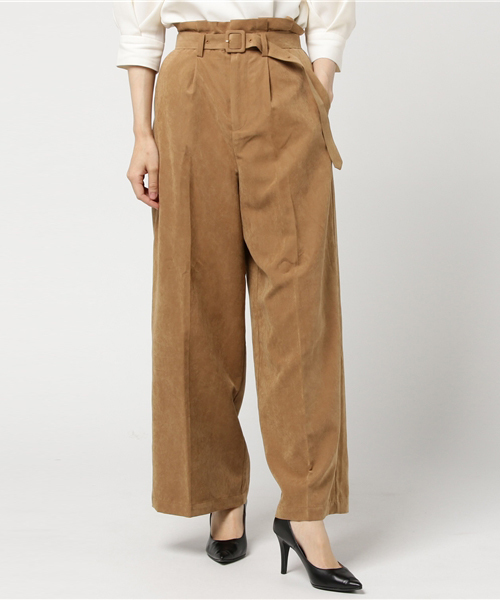 one after another NICE CLAUP（ワンアフターアナザーナイスクラップ）の「タックワイドＰＴ（その他パンツ・レディース・その他2/その他1/アイボリー/ブラック・FREE）」の16枚目の写真