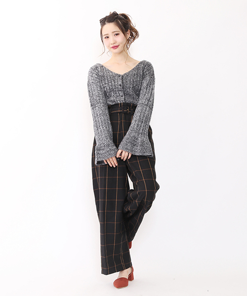 one after another NICE CLAUP（ワンアフターアナザーナイスクラップ）の「タックワイドＰＴ（その他パンツ・レディース・その他2/その他1/アイボリー/ブラック・FREE）」の20枚目の写真