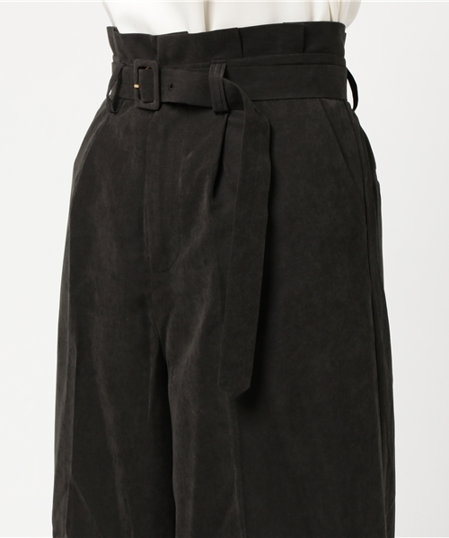 one after another NICE CLAUP（ワンアフターアナザーナイスクラップ）の「タックワイドＰＴ（その他パンツ・レディース・その他2/その他1/アイボリー/ブラック・FREE）」の8枚目の写真