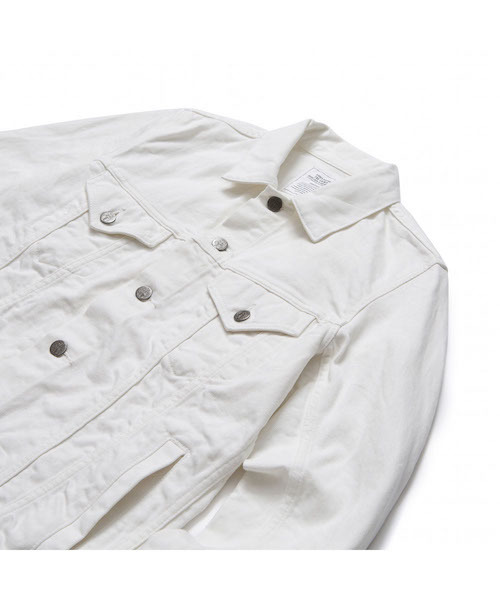 CRIMIE(クライミー)の「BORN FREE COLOR STRETCH DENIM JK(デニムジャケット・メンズ・ホワイト/ブラック・LARGE/SMALL/MEDIUM/X-LARGE)」の11枚目の写真