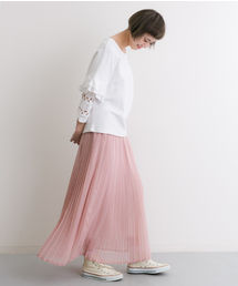 MERLOT | シフォンマキシプリーツスカート575-6527TK(スカート)