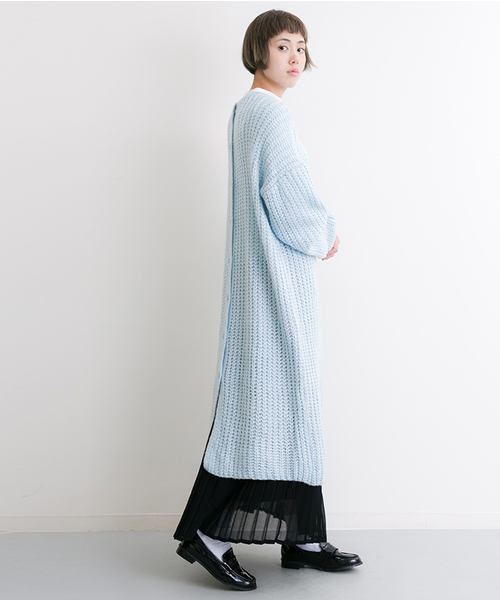 MERLOT（メルロー）の「シフォンマキシプリーツスカート575-6527TK（スカート・レディース・アイボリー/ブラック/カーキ/ピンク/ブルー/ベージュ・FREE）」の17枚目の写真