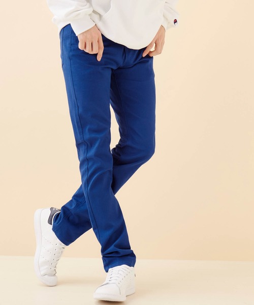 MONO-MART(モノマート)の「スキニーシルエットチノパンツ/ストレッチ生地(チノパンツ・メンズ・オフホワイト/グレー/チャコール/ベージュ/ブルー系その他/グレー系その他2/ライトベージュ/ブルー/ネイビー/グレー系その他/ブラック/オリーブ/ボルドー/ライトブルー/グリーン系その他2/ブラック系その他/グリーン系その他/イエロー系その他/ホワイト系その他/レッド系その他/ベージュ系その他/ブルー系その他2/グリーン系カモフラージュ/ブラック系その他2/カモフラージュ/チェック/レッド・M/L/XL/X-LARGE/LARGE/MEDIUM/SMALL)」の19枚目の写真