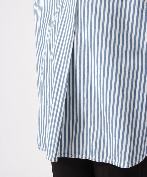 GLOBAL WORK（グローバルワーク）の「デニムスキッパーシャツ9分袖/737326（シャツ/ブラウス・レディース・ライトブルー/オフホワイト/ブルー・MEDIUM/LARGE）」の17枚目の写真