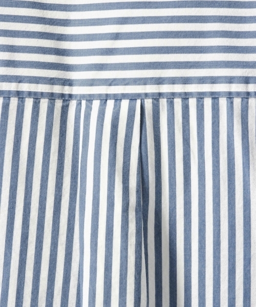 GLOBAL WORK（グローバルワーク）の「デニムスキッパーシャツ9分袖/737326（シャツ/ブラウス・レディース・ライトブルー/オフホワイト/ブルー・MEDIUM/LARGE）」の10枚目の写真